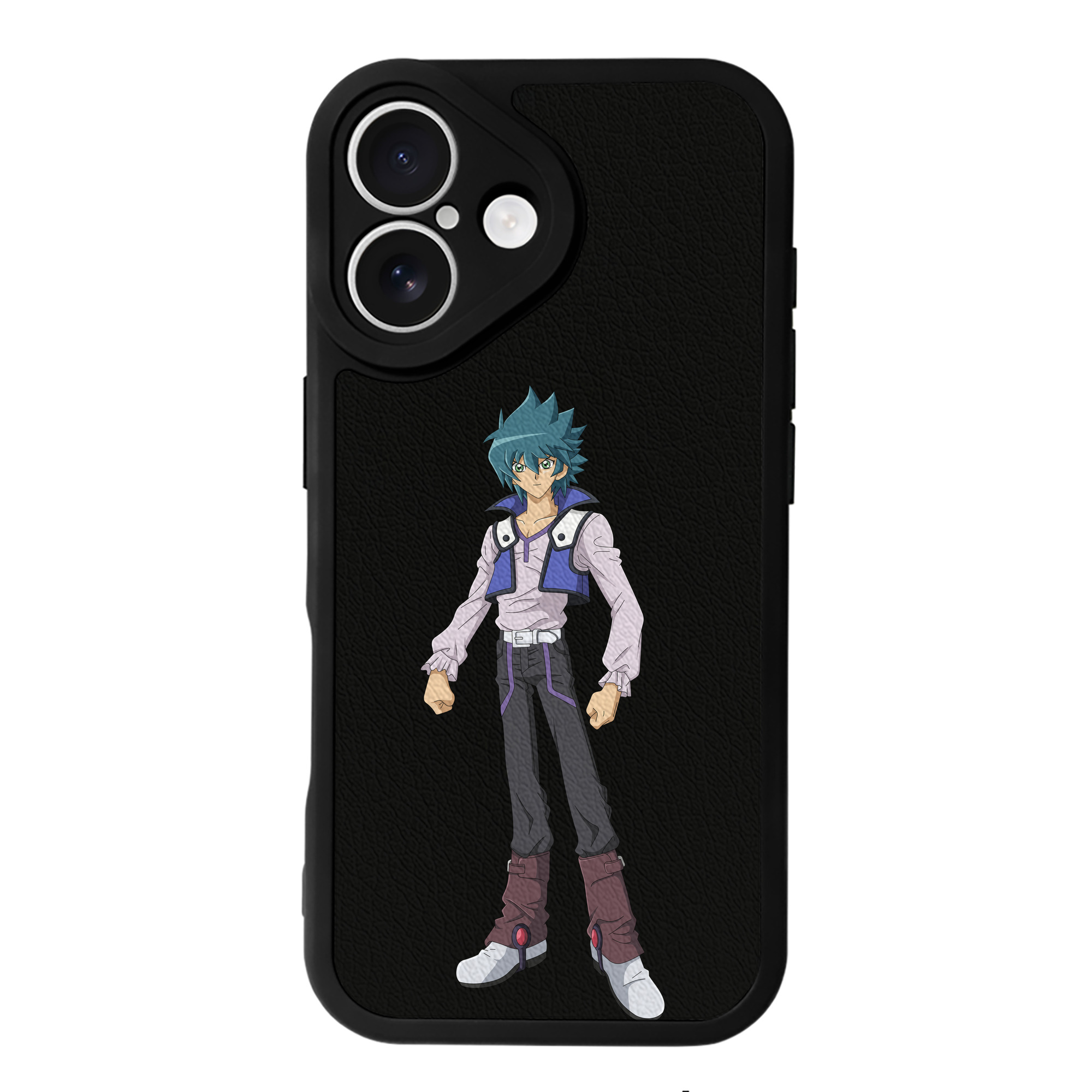 （画像用） 遊☆戯☆王 Yu-Gi-Oh! 【iPhone 16シリーズ対応】シリコンスマホケース（レザー調） 材質：シリコン